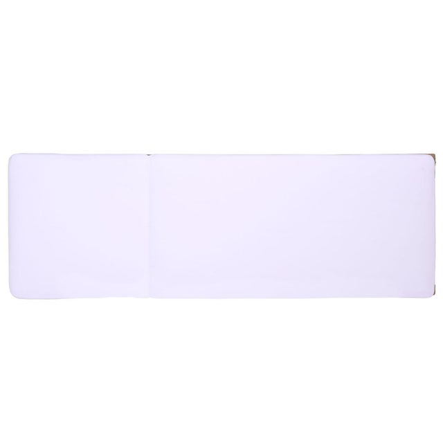 White Callan Chaise Lounge, Heather Tan/White For Sale - Image 8 of 12