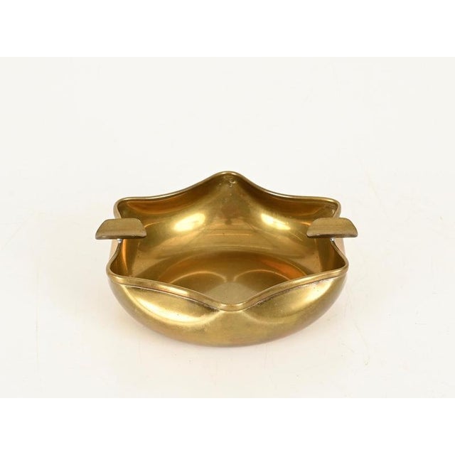 Italian Sculptural Brass Ashtray by Bellotto, Italy, 1970s For Sale - Image 6 of 12