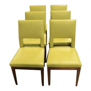 Early 21st Century Leather Dining Chairs - Set of 6 For Sale