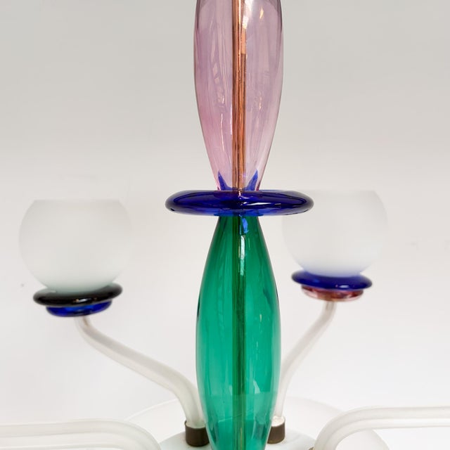 Italian Murano Glass Chandelier, 1960s For Sale - Image 10 of 18