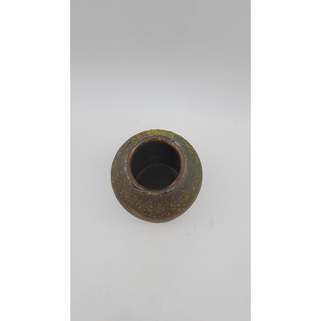 Ceramic Aldo Londi for Bitossi Volcanic Glaze Studio Pottery Vase, Italy, c. 1960s–70s For Sale - Image 7 of 9