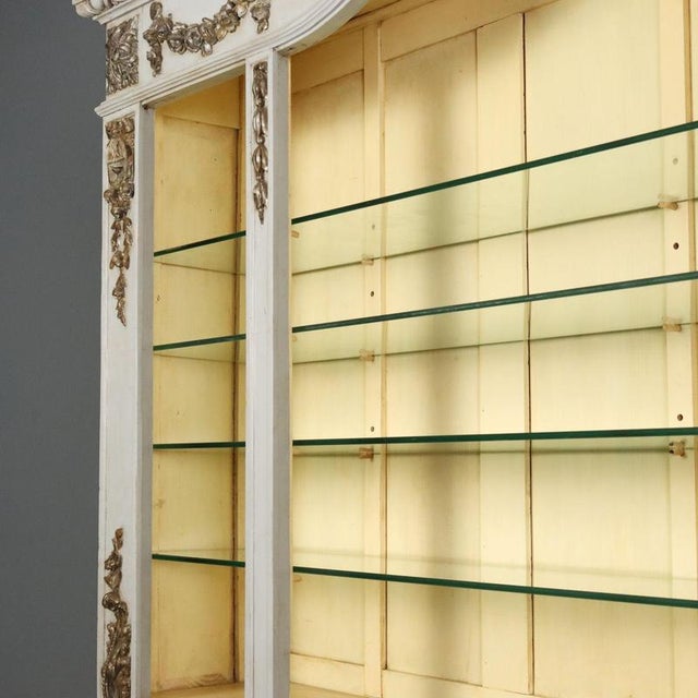 19th Century Two-Part Lacquered Fir Sideboard, Italy For Sale - Image 12 of 16