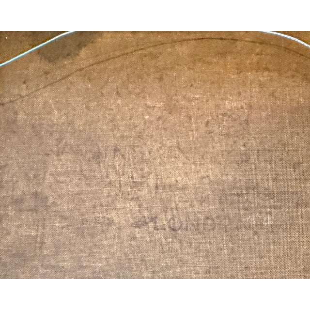 English Antique 19th Century Oil on Canvas — Sheep on a Highland Hillside — British School — Ebonized Gilt Frame For Sale - Image 3 of 4