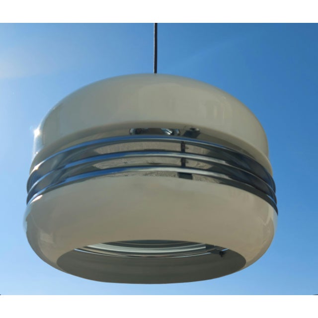 Metal Space Age Pendant Lamp in the style of Alfred Kalthoff, Former Yugoslavia, 1970s For Sale - Image 7 of 18