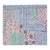 Aizel King Multi/Blue Patchwork Hand Stitched Quilt For Sale