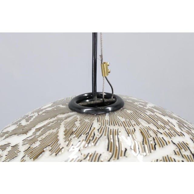 Italian Glass Pendant Light, 1970s For Sale - Image 6 of 11