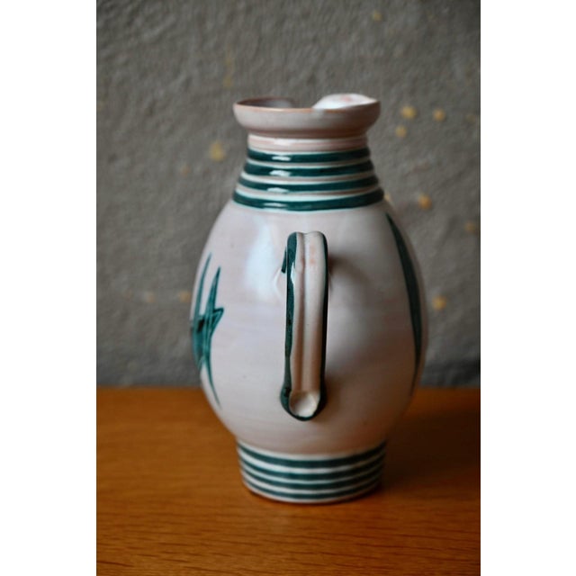 Ceramic Pitcher Vase by Yvon Roy, 1950s For Sale - Image 3 of 11