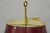 Late 20th Century French Country Empire Brass Trumpet Arm Red Tole Shade Bouillotte Desk Lamp For Sale In Philadelphia - Image 6 of 13