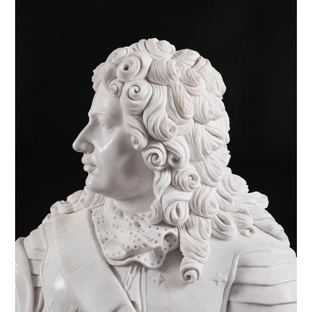 Antique 20th Century Italian Marble Bust of a Nobleman in Armour For Sale - Image 10 of 18