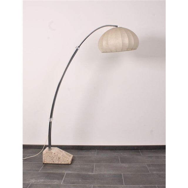 Metal Extendable Bow Floor Lamp with Marble Base from Hustadt Leuchten, 1960s For Sale - Image 7 of 18