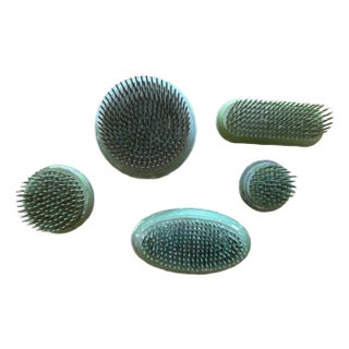 Vintage Flower Frogs, Set of 5 For Sale