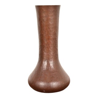 Ramon Ramirez Arts & Crafts Hammered Copper Vase For Sale