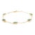 Art Deco 2.96ct Zambian Emerald Link & Chain Bracelet in 14k Solid Yellow Gold For Sale - Image 3 of 12