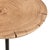 Charcoal Stone & Wood Slice Side Table For Sale - Image 4 of 5