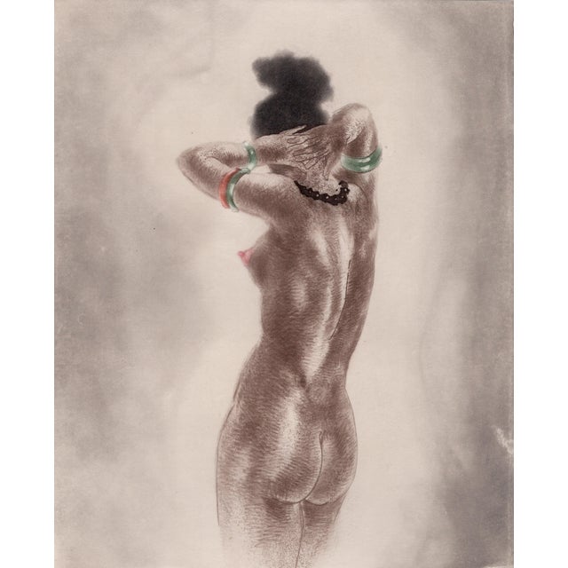Paper Louis Icart, Highly Swollen Areola from The Life of Breasts, Nude, Original Etching & Aquatint, 1945 For Sale - Image 7 of 7