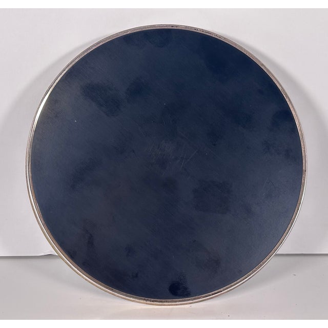Gorham Gorham Sterling Silver Black Lucite Tray c.1950s For Sale - Image 4 of 8