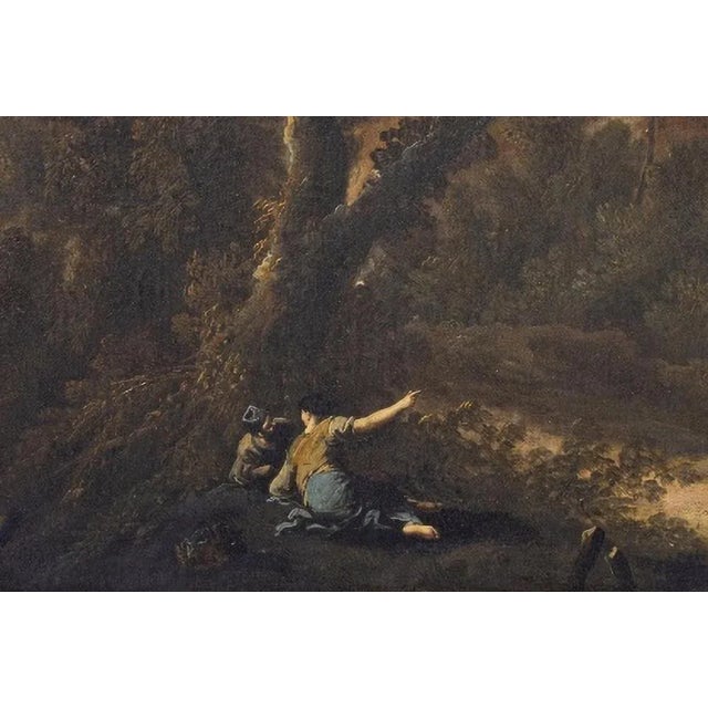 British School Artist, Landscape with Figures, 19th Century, Oil on Canvas, Framed For Sale - Image 3 of 6