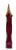 Glass 20 In. Tall Signed Young & Constantin Ruby Art Glass Hourglass Pulled Lip Vase For Sale - Image 7 of 18