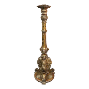 Italian Gilt-Wood Cherub Pedestal