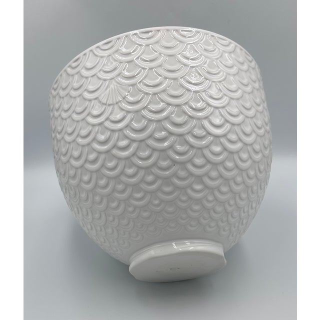 Early 21st Century KitchenAid Stand Mixer Mermaid Lace White 5-Qt. Ceramic Mixing Bowl For Sale - Image 5 of 11