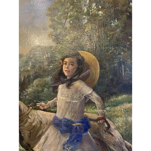 This painting is an impressive work by the British artist William Brock (1874-1953). It is very likely the major work that...