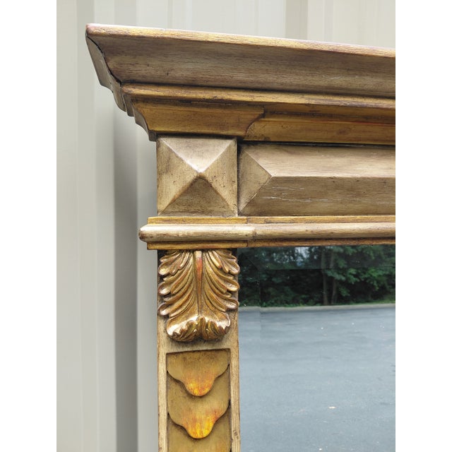 Neoclassical Monumental Neoclassical Giltwood Mirror For Sale - Image 3 of 6