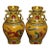 Pair of Monumental Chinese Yellow Cloisonné Dragon & Phoenix Vases - 24.7 LBS Total For Sale