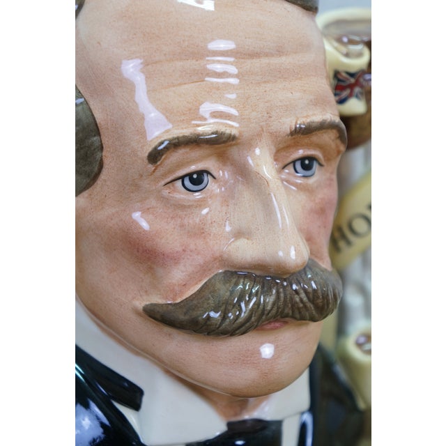Black 1990s Royal Doulton Sir Edward Elgar Great Composer Toby Character Jug For Sale - Image 8 of 12