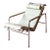 1990s Attributed to Gabriele Mucchi Genni Chrome and Bone Leather Lounge Chair for Zanotta For Sale