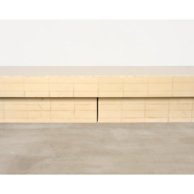 Enrique Garcel Modern Tessellated Bone Waterfall Writing Desk For Sale - Image 13 of 18