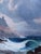 Textile G. H. Pettit, Raging Sea, 19th Century, Oil Painting on Canvas, Framed For Sale - Image 7 of 14