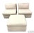 John Mascheroni Loro Piana Boiled Wool Upholstered Slipper Chairs With Ottoman - 3 Pieces For Sale - Image 4 of 10