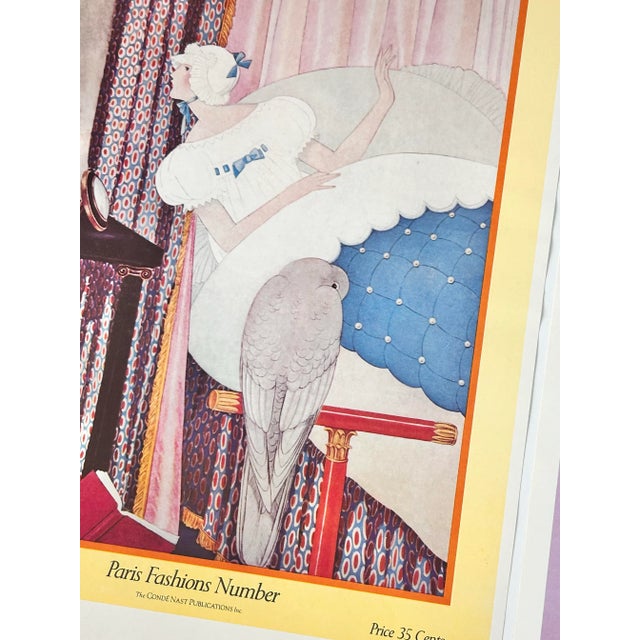 Vintage Vogue Paris Winter Cover Prints (1920 & 1925) - Art Deco Fashion Poster Pair For Sale - Image 4 of 6