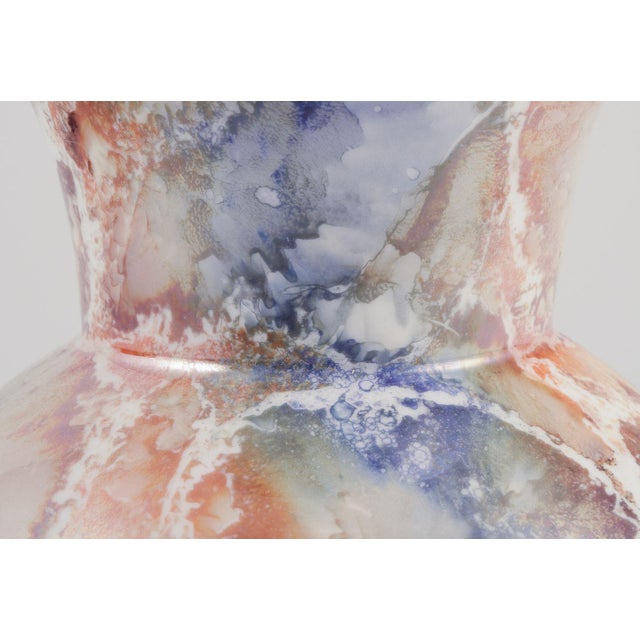 1920s Art Deco Style Marmor Vase in Ceramic from Arabia, Finland, 1920s For Sale - Image 5 of 6