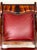 Antique Empire Flame Mahogany & Ox Blood Red Leather Library Armchair, Late 19th. Century Chair For Sale - Image 9 of 14