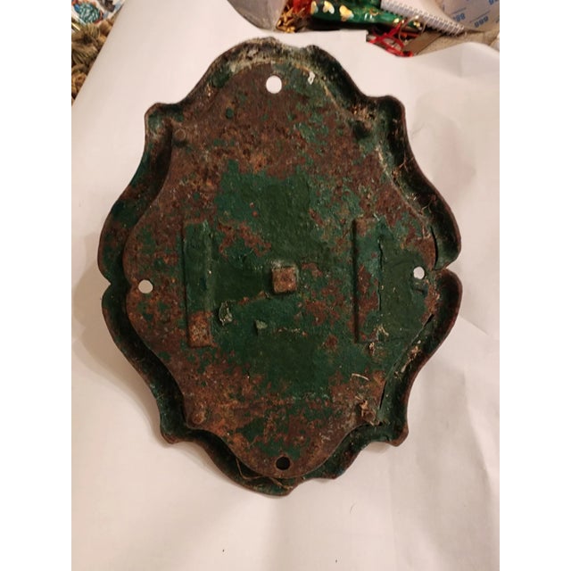 Charming antique cast iron boot or shoe scrape made in new york circa 1890. This has not been cleaned and has layers of...