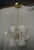 Metal Murano Glass Chandelier in the style of Fontana Arte, 2000s For Sale - Image 7 of 12