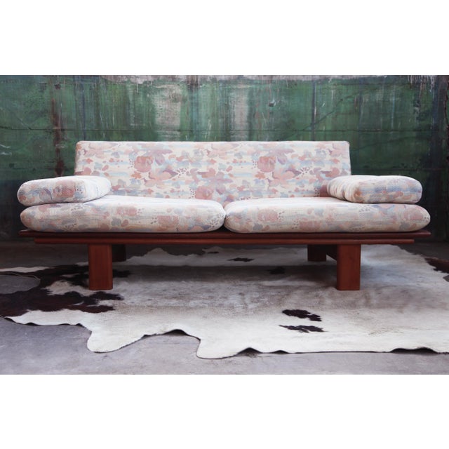 1970s Danish Modern Teak Gondola Scandinavian Sofa, 1970s/80s For Sale - Image 5 of 9