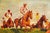 English Stately English Antique Gold Framed Horse Racing Oil Painting Equestrian Art Country Home Wall Decor For Sale - Image 3 of 15