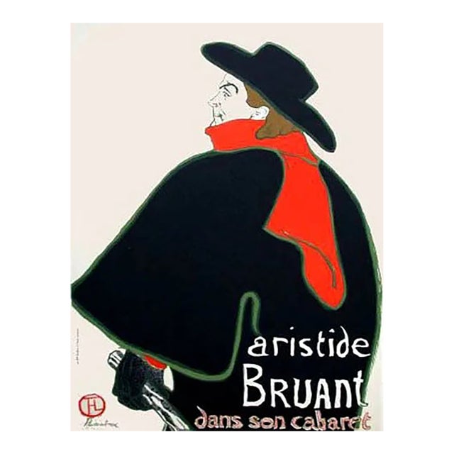 Lautrec Lithograph 10, Aristide Bruant 1966 Mourlot For Sale