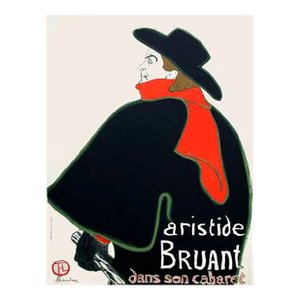 Lautrec Lithograph 10, Aristide Bruant 1966 Mourlot