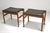 Wood Set of Ottomans in Teak by Hugo Frandsen for Spøettrup Stolefabrik, Denmark, 1960s For Sale - Image 7 of 11