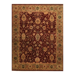 12x15 Handwoven Indian Agra Area Rug - 106253 For Sale
