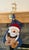 Vintage Crazy Mountain Imports "Porch & Parlour" Felt Christmas Stocking - Primitive Folk Art Santa, Reindeer & Bear Excellent Condition For Sale - Image 4 of 13