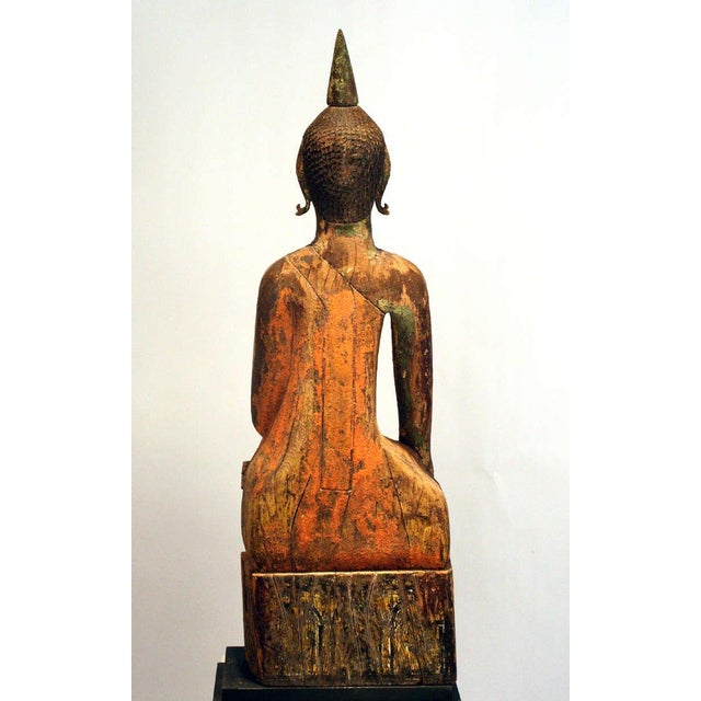 Three Village Buddha Statues from Laos For Sale - Image 10 of 10