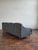 Black Mid Century Scalloped Back Sofa, 1960s For Sale - Image 8 of 15