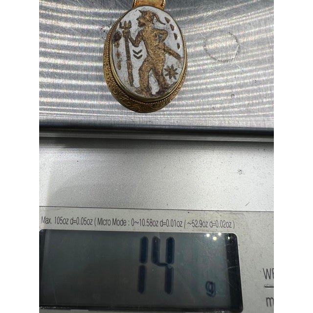 Bochic Curated "Alexander Mocdon" Antique Cameo, Afghanistan 18k Gold & Agate For Sale - Image 13 of 18