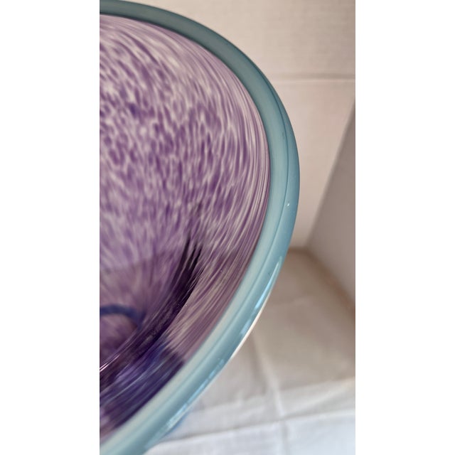 Signed & Numbered Young & Constantin Studio Art Glass Trumpet Vase 1992 For Sale - Image 12 of 16