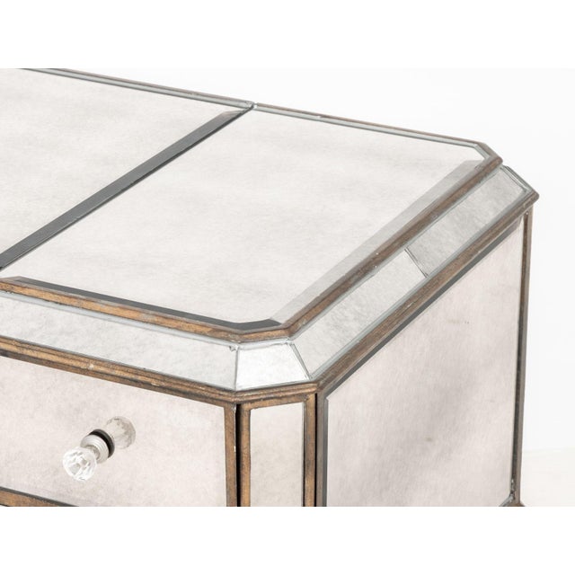 Silver Horchow "Claudia" Mirrored Vanity Table For Sale - Image 8 of 11