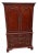 1990s Thomasville Collectors Cherry Dresser High Chest on Chest Armoire Wardrobe For Sale
